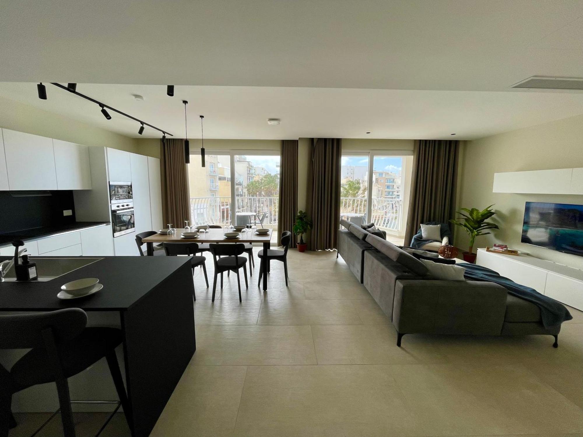 Bugibba Square Seafront Lux Apartments By Holi St. Paul's Bay Exterior foto